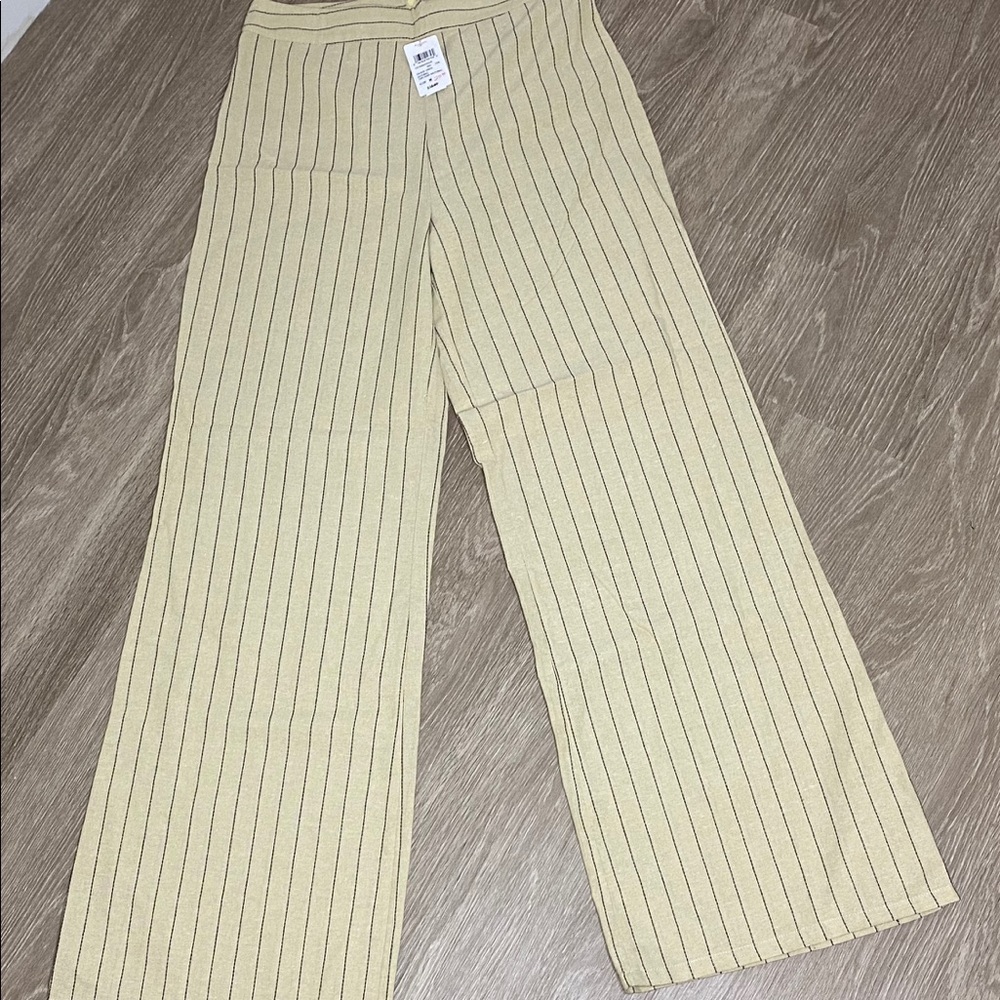 Pinstripe Linen Pants